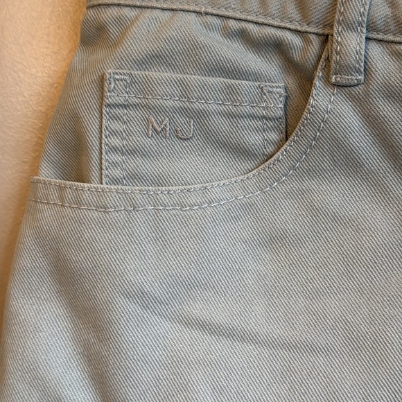 Marc Jacob’s skirt  light blue denim skirt with rainbows on the pockets SZ 8 - Picture 3 of 4